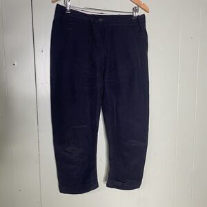 Etichetta Toscana Italy Black Linen‎ Blend Cropped Capri Gaucho Pants Women's 6